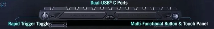 华硕发布 ROG Falchion Ace HFX 机械键盘,ROG HFX 磁轴、支持 KVM 切换