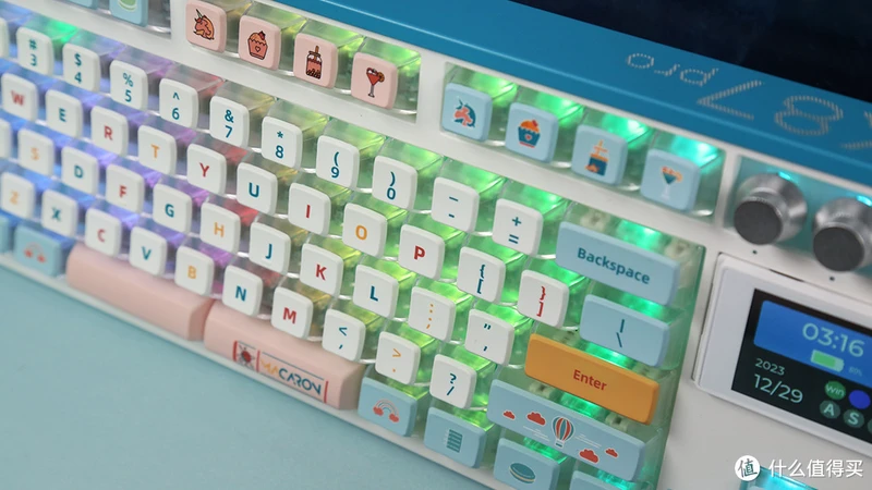 SKYLOONG小呆虫GK87 pro V2机械键盘评测:彩屏升级,功能更强
