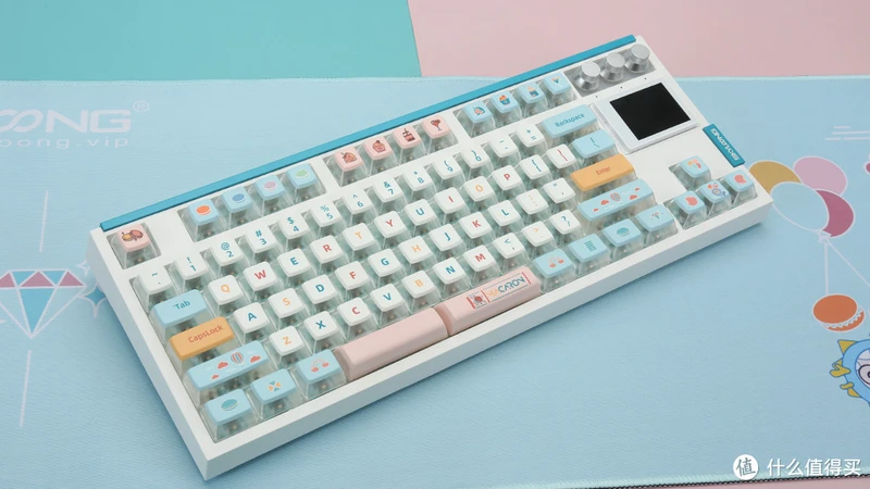SKYLOONG小呆虫GK87 pro V2机械键盘评测:彩屏升级,功能更强