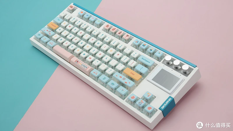 SKYLOONG小呆虫GK87 pro V2机械键盘评测:彩屏升级,功能更强